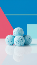 Blue ice cream freeze-dried bites
